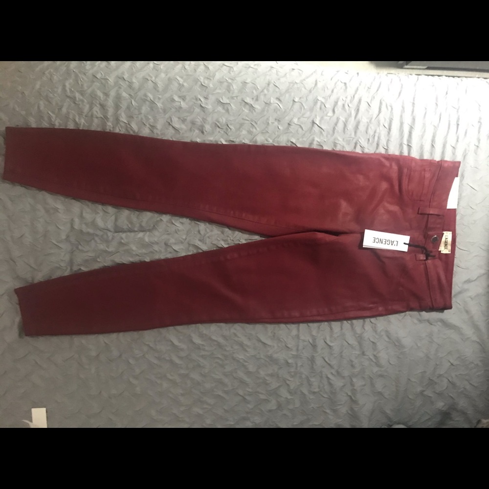 Dark berry Coated jeans‼️